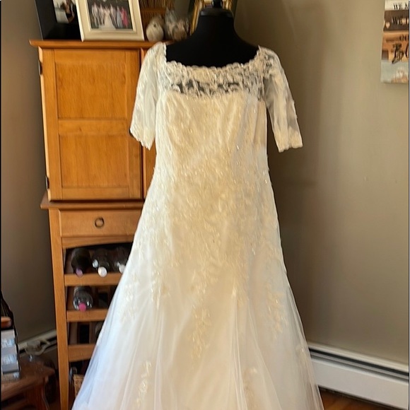 Wedding Dress Size 16 - Picture 4 of 16